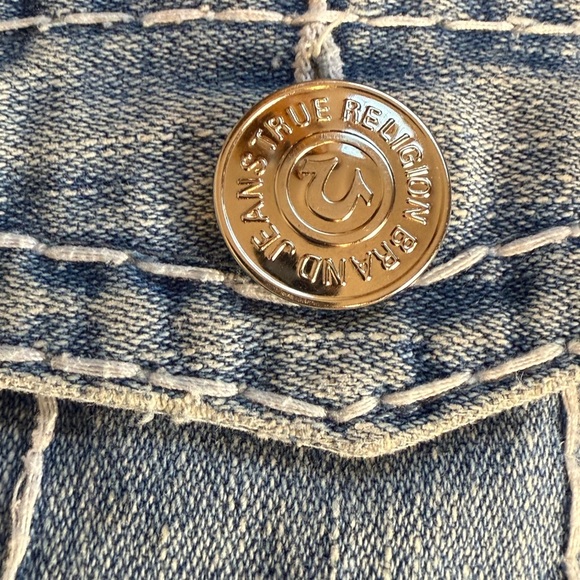 True Religion Vintage 90s Y2K Joey Super T Flared Bootcut Low Rise Jeans size 30 - Picture 10 of 10